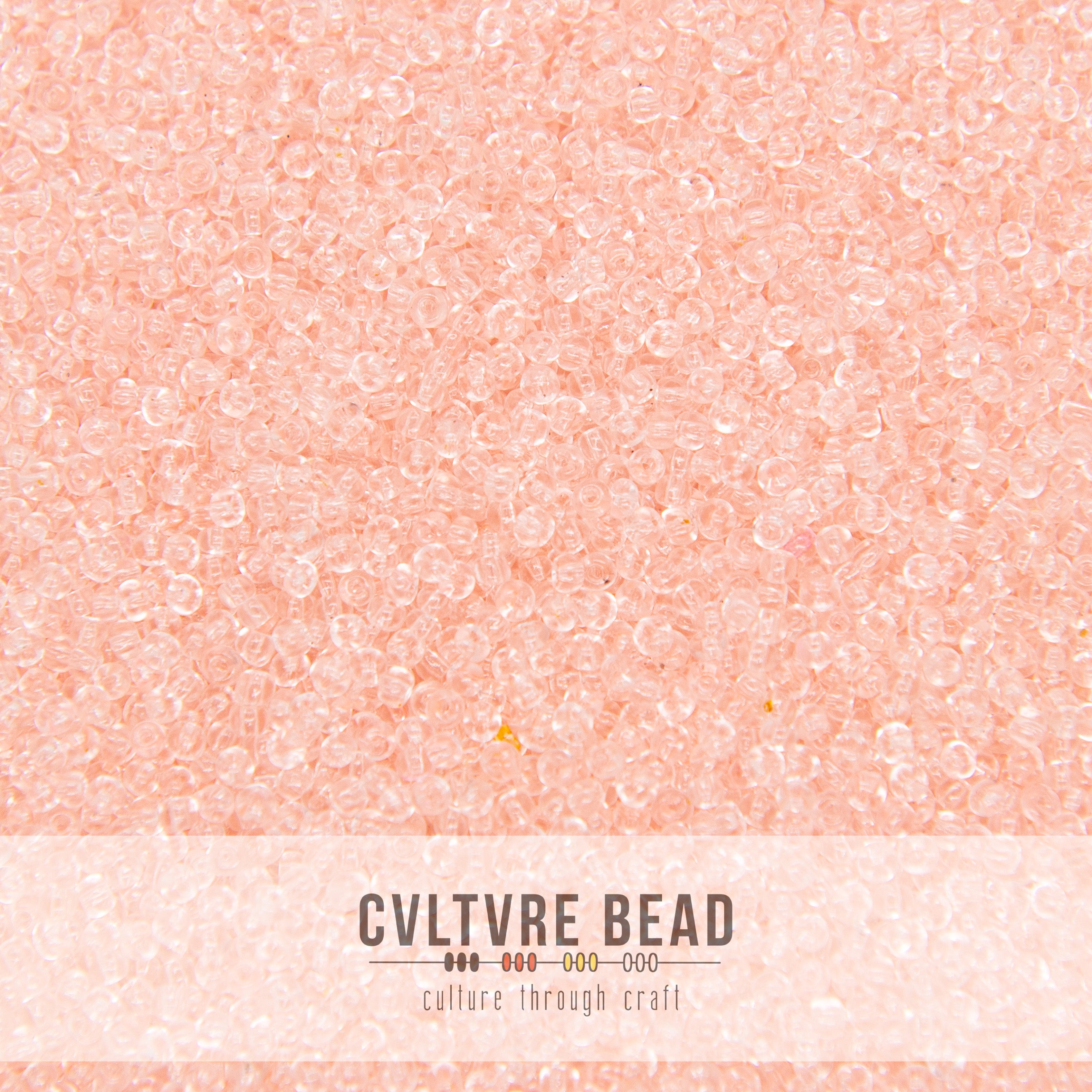 Seed bead 10/0 Rose Transparent 20g